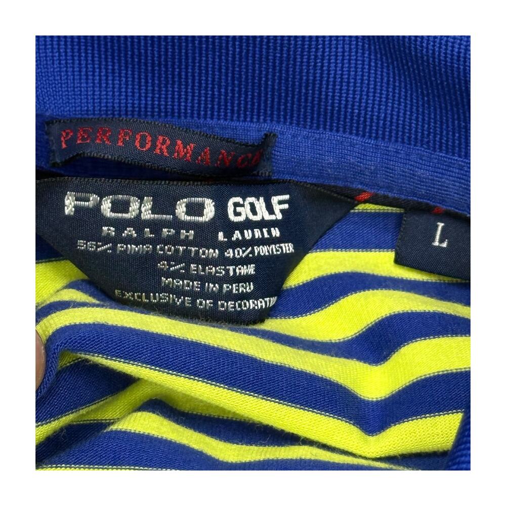 Polo Golf Ralph Lauren Hudson National Stripe Performance Polo L - Picture 4 of 16